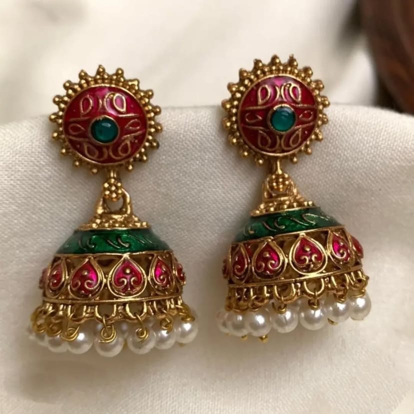 Meenakshi Design Jhumka (Onam Collection)