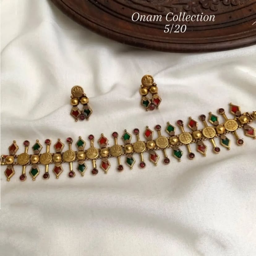 Antique Coin Palakka Neckpiece